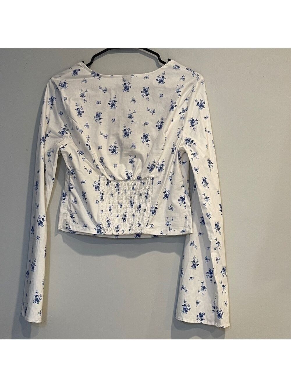 NWT Wild Fable Long Sleeve Cotton Milkmaid Top Size M - Picture 10 of 12